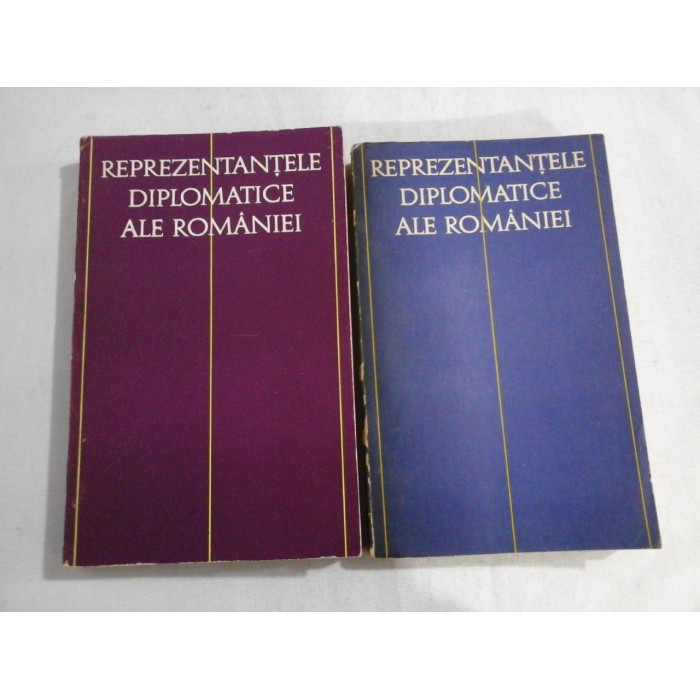 REPREZENTANTELE DIPLOMATICE ALE ROMANIEI (2 VOLUME)  -  VOLUMUL I: 1859-1917  -  VOLUMUL II: 1911-1939